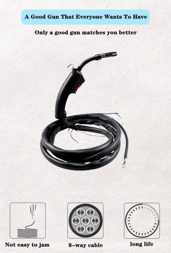 14AK Mig Torch Gas-electric Welding Gun Torch Soldador eléctrico Repuesto completo para máquina de soldadura MIG MAG (14AK4M)