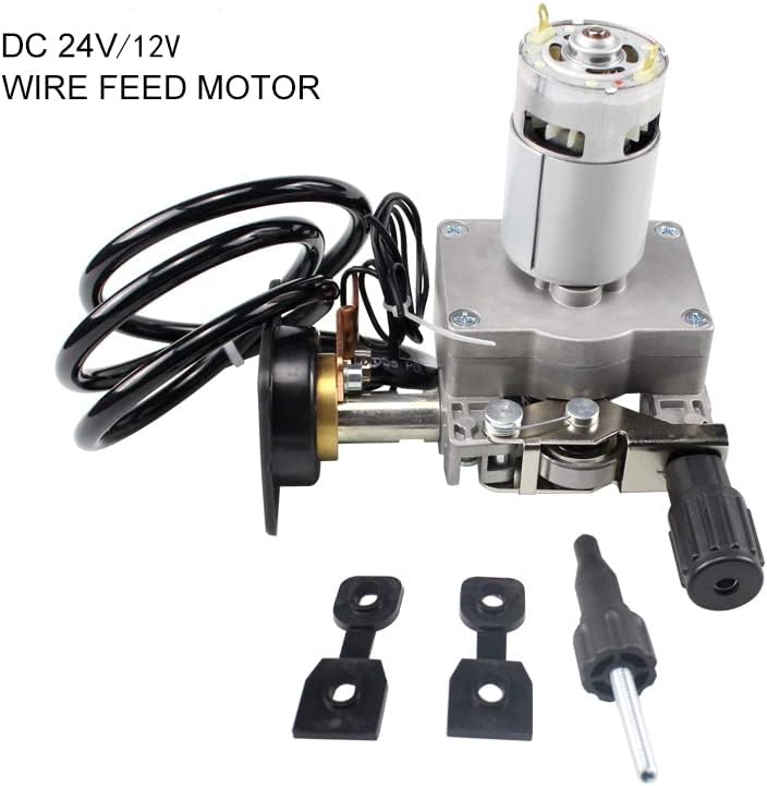 Accesorios para máquinas de soldadura DC12 V/24 V para montaje de alambre, motor de alimentación MIG, soldador, conector europeo MIG-160 (12 V)