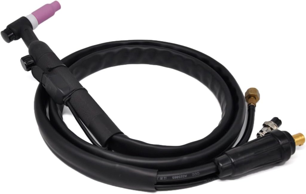 Antorcha de soldadura TIG mejorada WP-17V de 13 pies refrigerada por aire para soldador MIG/soldador de palo, kit de antorcha de soldadura P-17V 13 pies refrigerado por aire para soldador MIG / palo