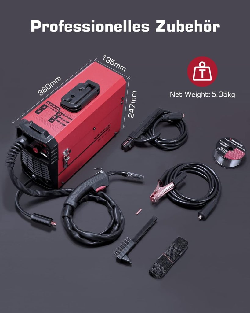 ARCCAPTAIN Máquina de soldar MIG MAG con 140 amperios, 4 en 1 FLUX cable de llenado adecuado/MAG soldador de gas de protección de la máquina/MMA E-Hand/Elevador TIG IGBT Inverter Soldador