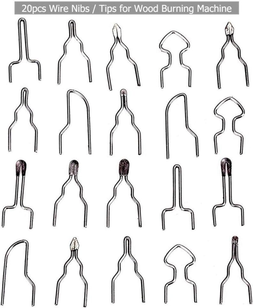 ele ELEOPTION Máquina de Pirograbado para Quema de Madera Calabaza Artesanía Herramienta de Pirograbado Kit Profesional de Quema de Madera (Lápiz Dual y Enchufe Dual con Pantalla Digital)