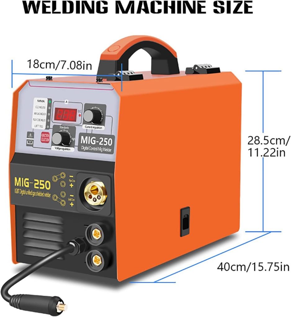 Electric Machine Maker Soldadora MIG portátil, máquina de Soldadura combinada 3 en 1 MMA/MIG/Lift TIG, soldadora de núcleo fundente, máquina soldadora MIG-520, Equipo de Soldadura