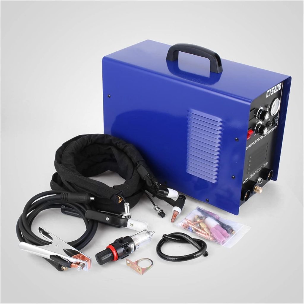FAXIOAWA CT520D Cortador de Plasma TIG Stick Soldador 3 en 1 máquina de Soldadura combinada, Cortador de Plasma de Aire de 50 amperios, Soldador TIG/Stick de 200A