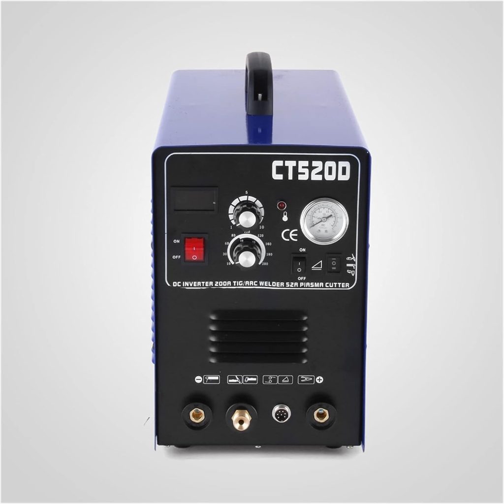 FAXIOAWA CT520D Cortador de Plasma TIG Stick Soldador 3 en 1 máquina de Soldadura combinada, Cortador de Plasma de Aire de 50 amperios, Soldador TIG/Stick de 200A