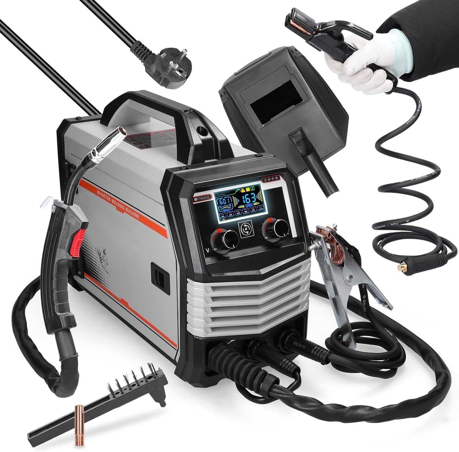 Reseña de la Soldadora Hancaner 4 en 1 MIG MMA MAG TIG-160C