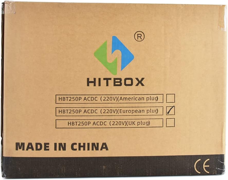 HITBOX 200A TIG AC DC Máquina de Soldar TIG de aluminio Soldador TIG Pulso, Cuadrado DC, Totalmente Digital, Ignición HF (HBT250P)