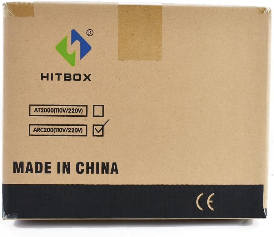 HITBOX ARC200D MINI Compacto Soldador Inverter 2 en 1 SYN Pantalla Digital LCD Soldadura Eletrodo 200 ARC LIFT TIG Máquina de Soldar Inverter, Hot Start, Arc Force