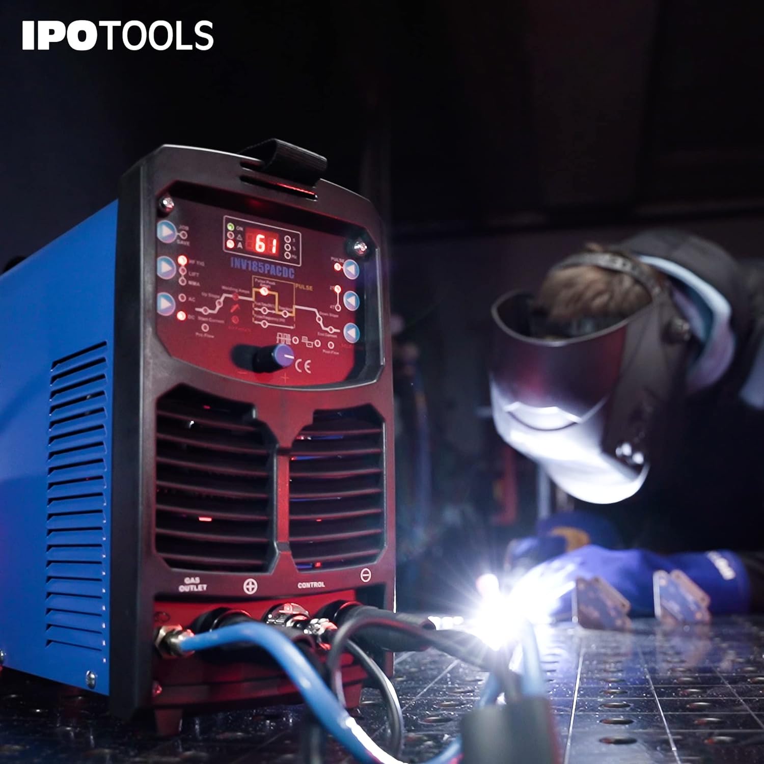Revisión de la máquina de soldar IPOTOOLS INV185PACDC TIG
