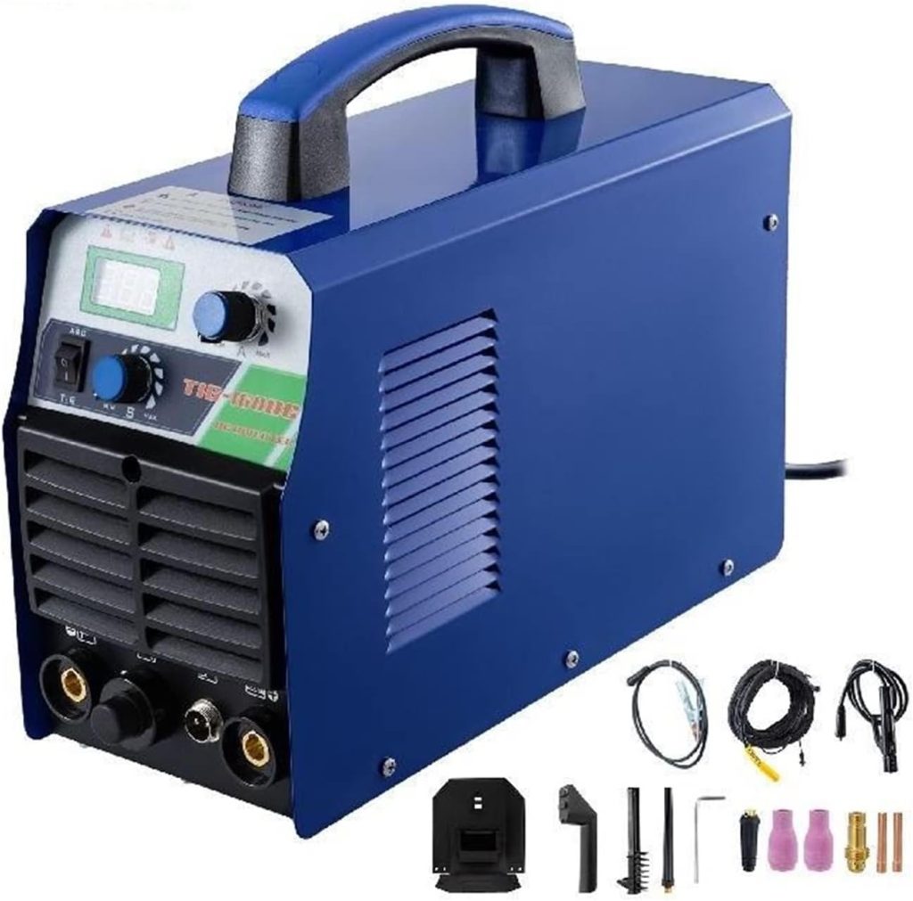 JUJETO TIG-160DC HF TIG/ARC Stick 2in1 Combo DC inversor Soldador 160A for máquina de Soldadura de Acero de Doble Voltaje con Accesorios completos