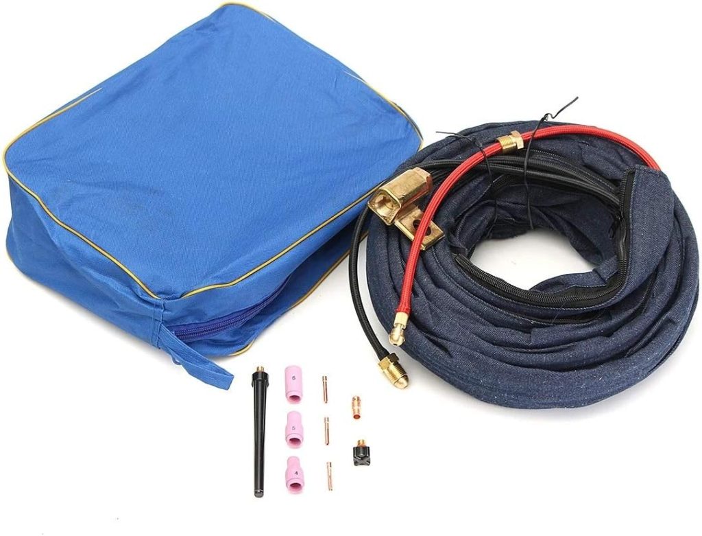 Kit de soldadura Aire enfriado por agua TIG flexible Soplete Kit de piezas for WP20-25 4 8M 250Amp Alicates de antorcha para soldadores multiusos pro (Size : 4M)