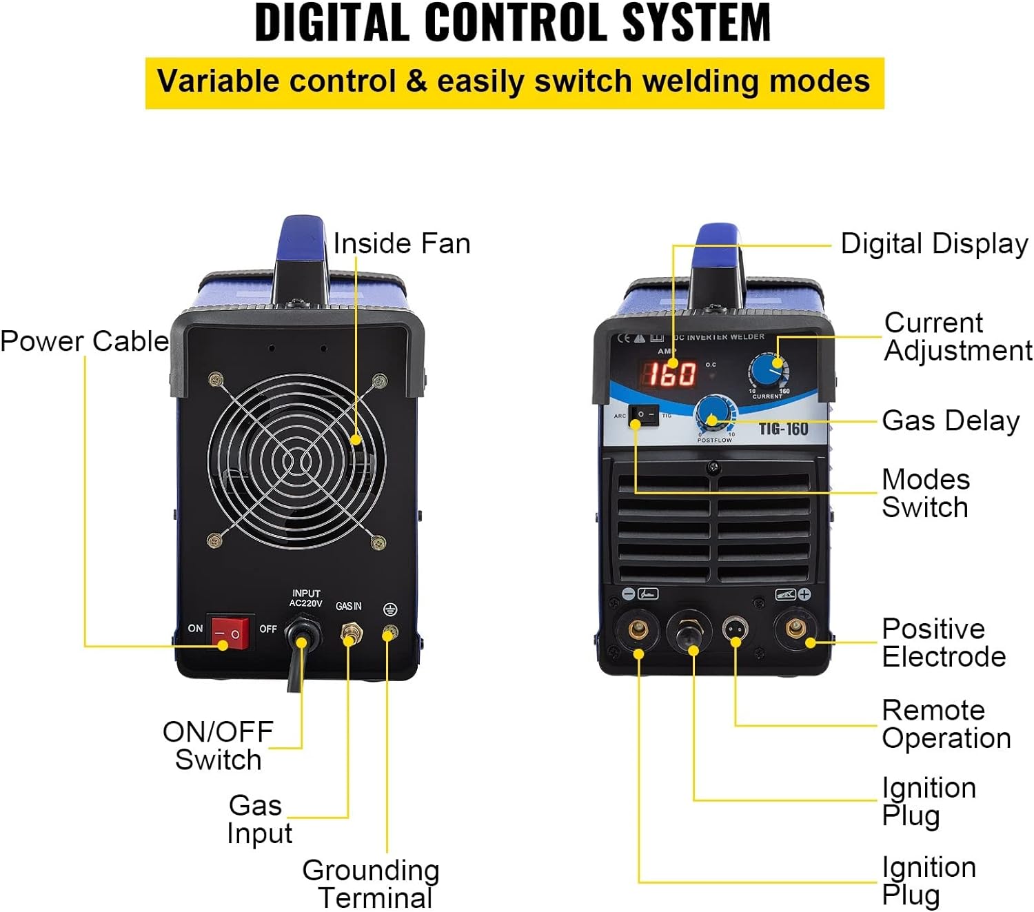 Reseña del Soldador LOMCOT TIG-160DC HF TIG/ARC Stick 2in1 Combo