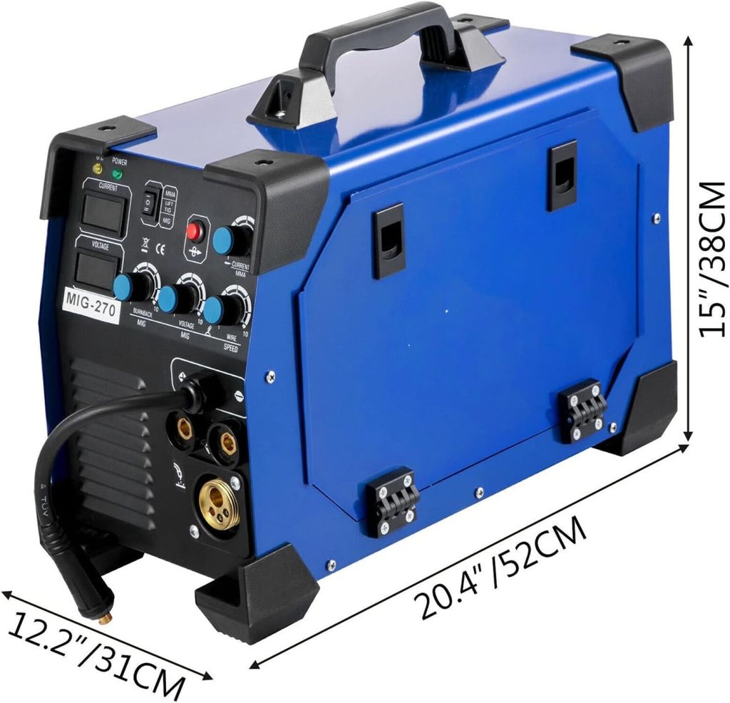 NOALED Máquina de Soldadura MIG MMA 3 en 1, soldadora Mig, soldadora 270A MIG MMA, Combo Potente y eficiente
