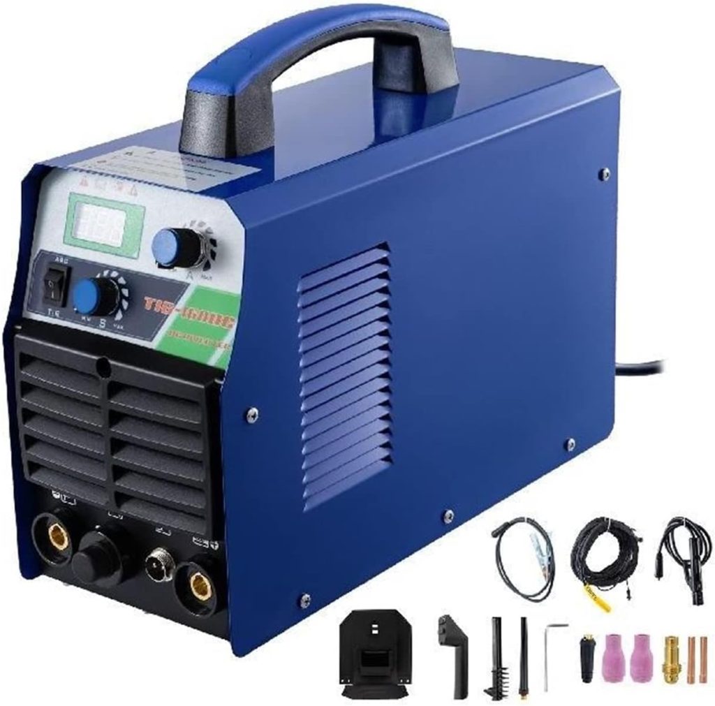 OTENC TIG-160DC HF TIG/ARC 2 en 1 Combo DC Soldador de Doble Voltaje con Accesorios completos 160A Fácil de Usar para Profesionales y Principiantes