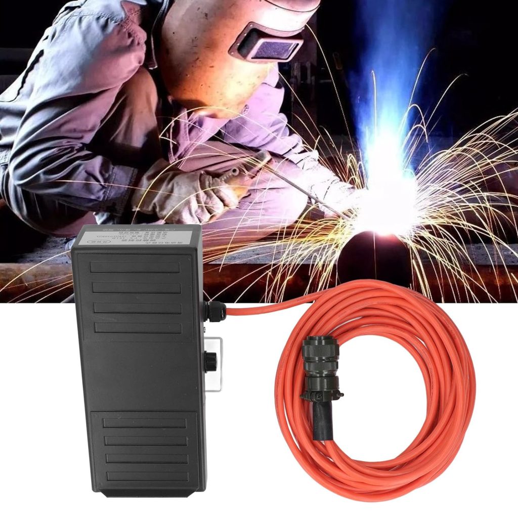 Pedal de Soldadura TIG, Control de Amplificador Tipo Potenciómetro Deslizante, Cable de 14 Pines y 8 Metros, DC5~15V para Soldadores TIGy