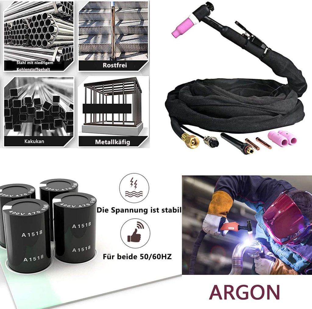 PLASMARGON 3 en 1 Combo Cortadora de plasma Soldador tig MMA Inverter Combine maquina de corte por plasma TIG MMA Corte | IGBT | Pantalla LCD digital | Encendido RF – CT418