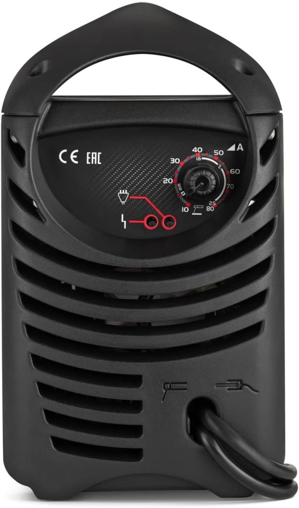 Telwin 815861 FORCE 125- Soldador inverter con electrodo MMA, 10 - 80 A, 230 V, 3,53 kg