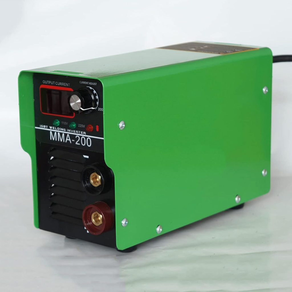 Wgwioo Soldadora Mig, Máquina De Soldadura MIG De Doble Voltaje 120 Amperios, Núcleo De Flujo 2 En 1 / Inversor IGBT De Alimentación Automática De Alambre Sólido
